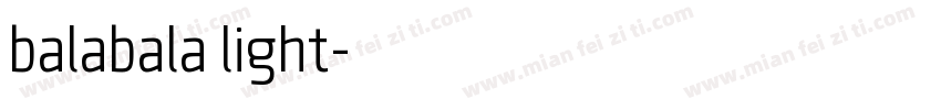 balabala light字体转换
